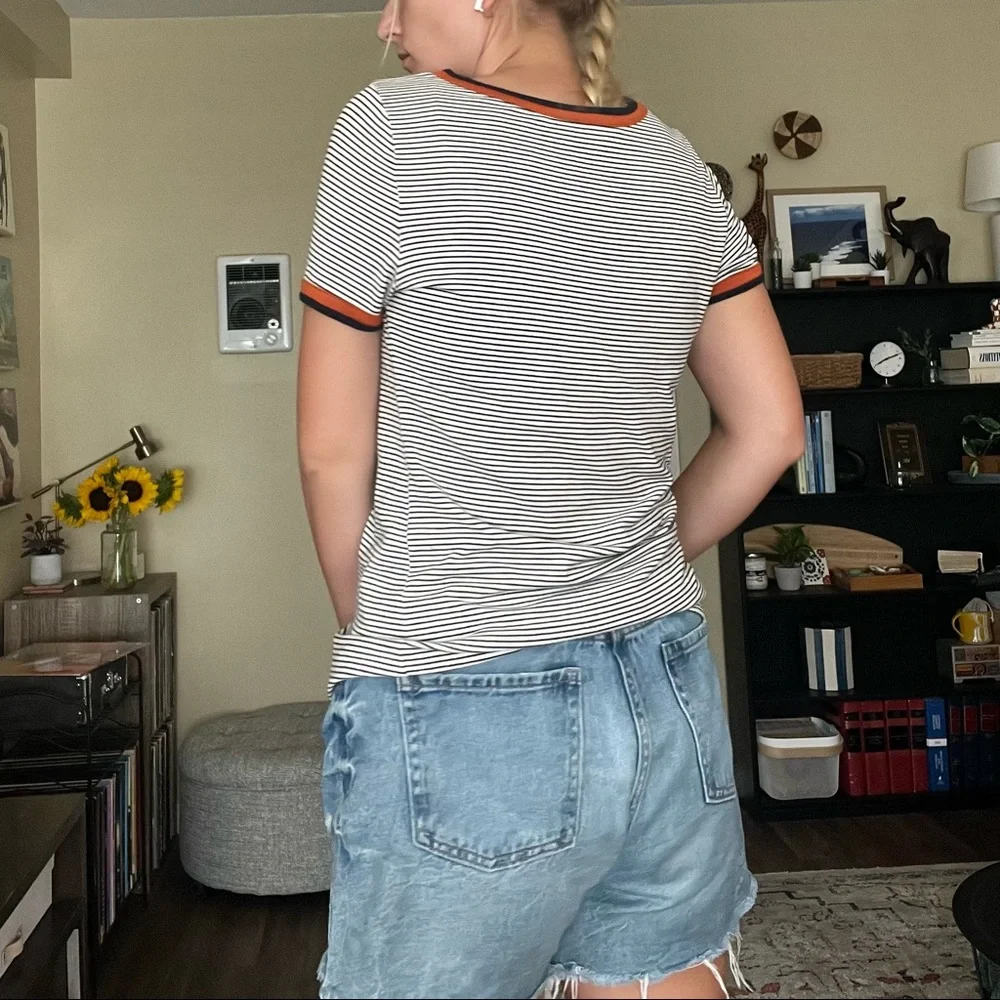 Called to Surf Striped Pocket Tee - Picture 2 of 2